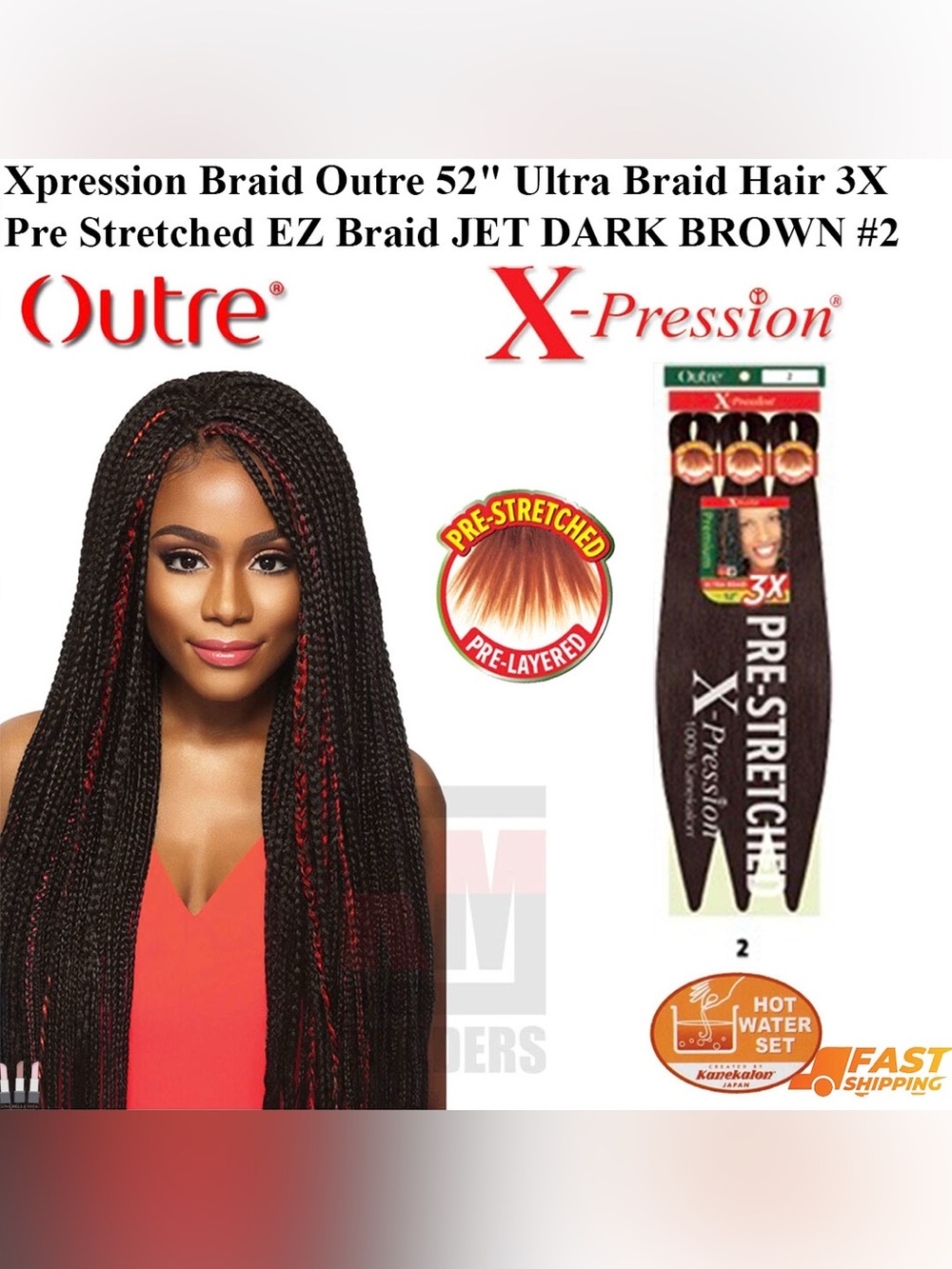 Xpression Braid Outre Dark Brown #2